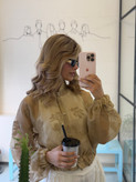 کد ۰۰۹بامبر حریر شیشه عسلی فری سایز