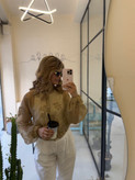 کد ۰۰۹بامبر حریر شیشه عسلی فری سایز