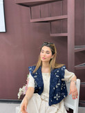 وست یقه انگلیسی کار شده